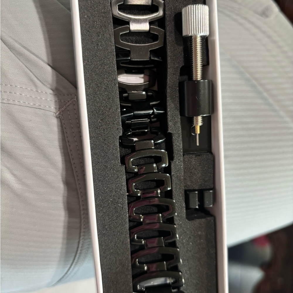 Solace Black Watch Band with Adjustment Tool